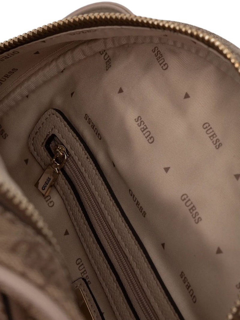 monogram-pattern zip-around backpack 5