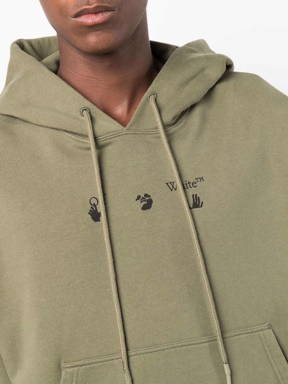 Arrows logo-print hoodie - 5