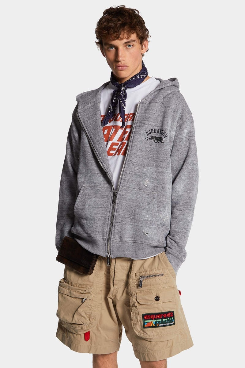 WASHED AND DESTROYED HOODIE - 3
