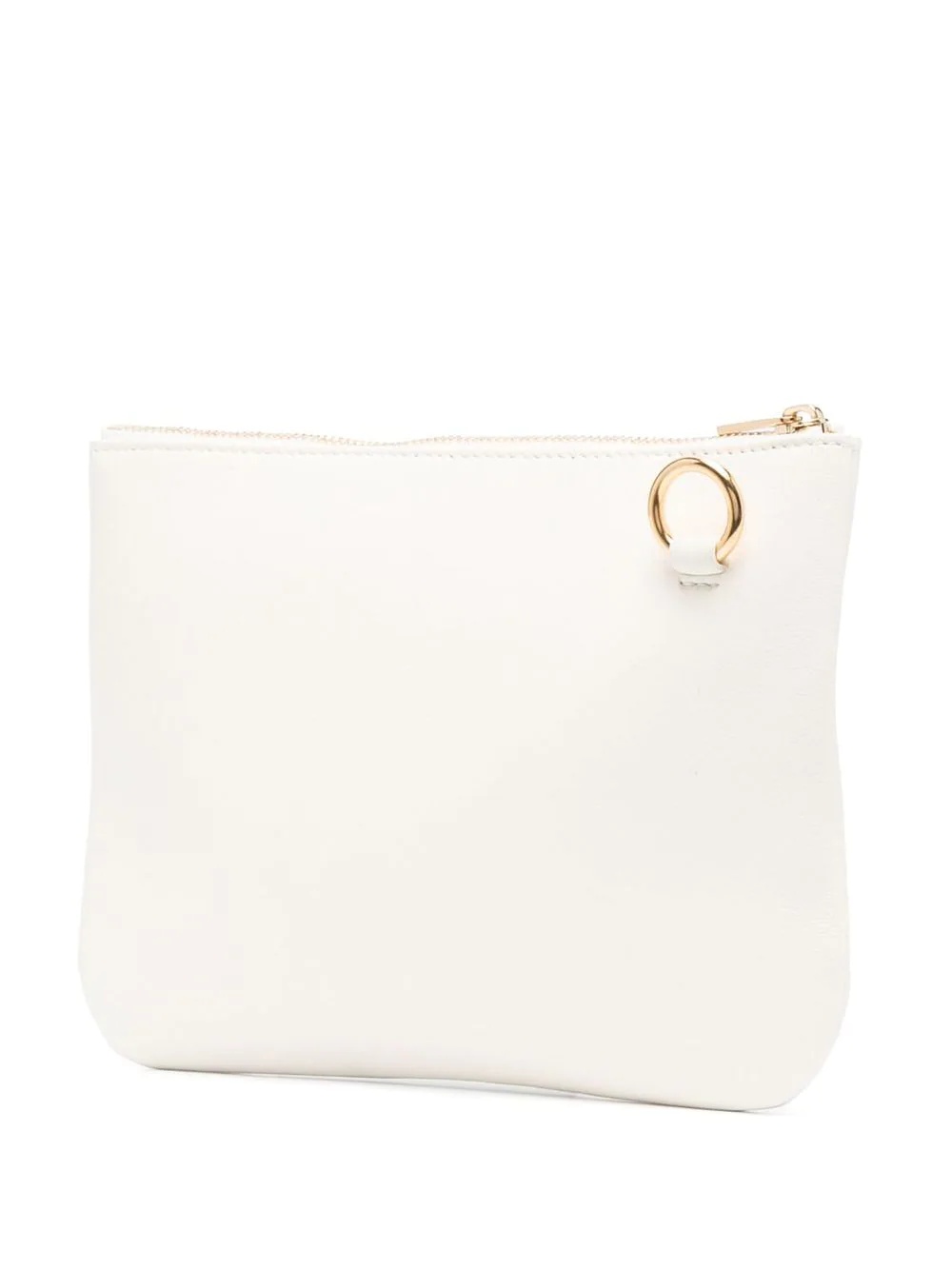 logo-print leather shoulder bag - 3