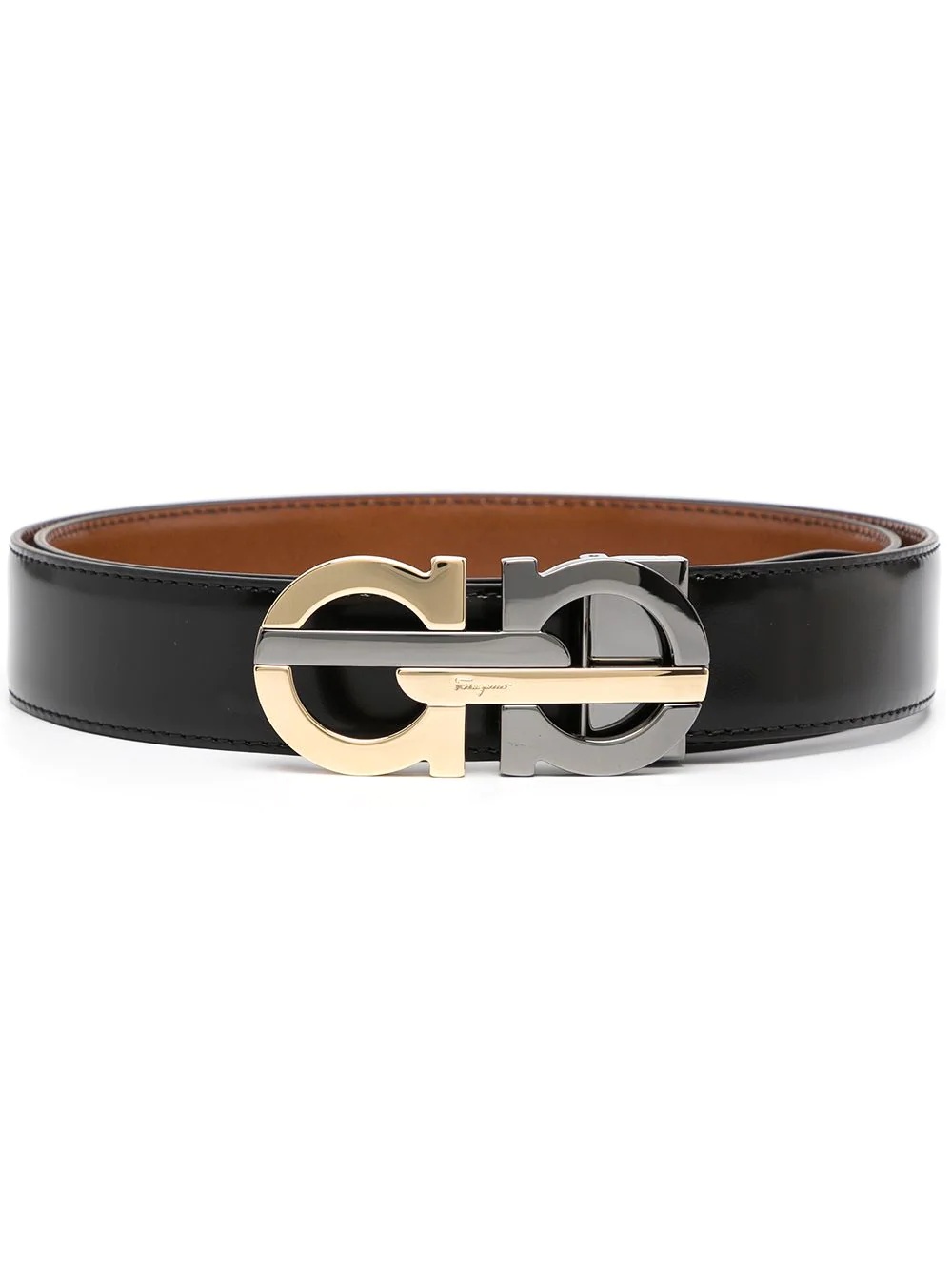 reversible and adjustable Gancini belt - 1