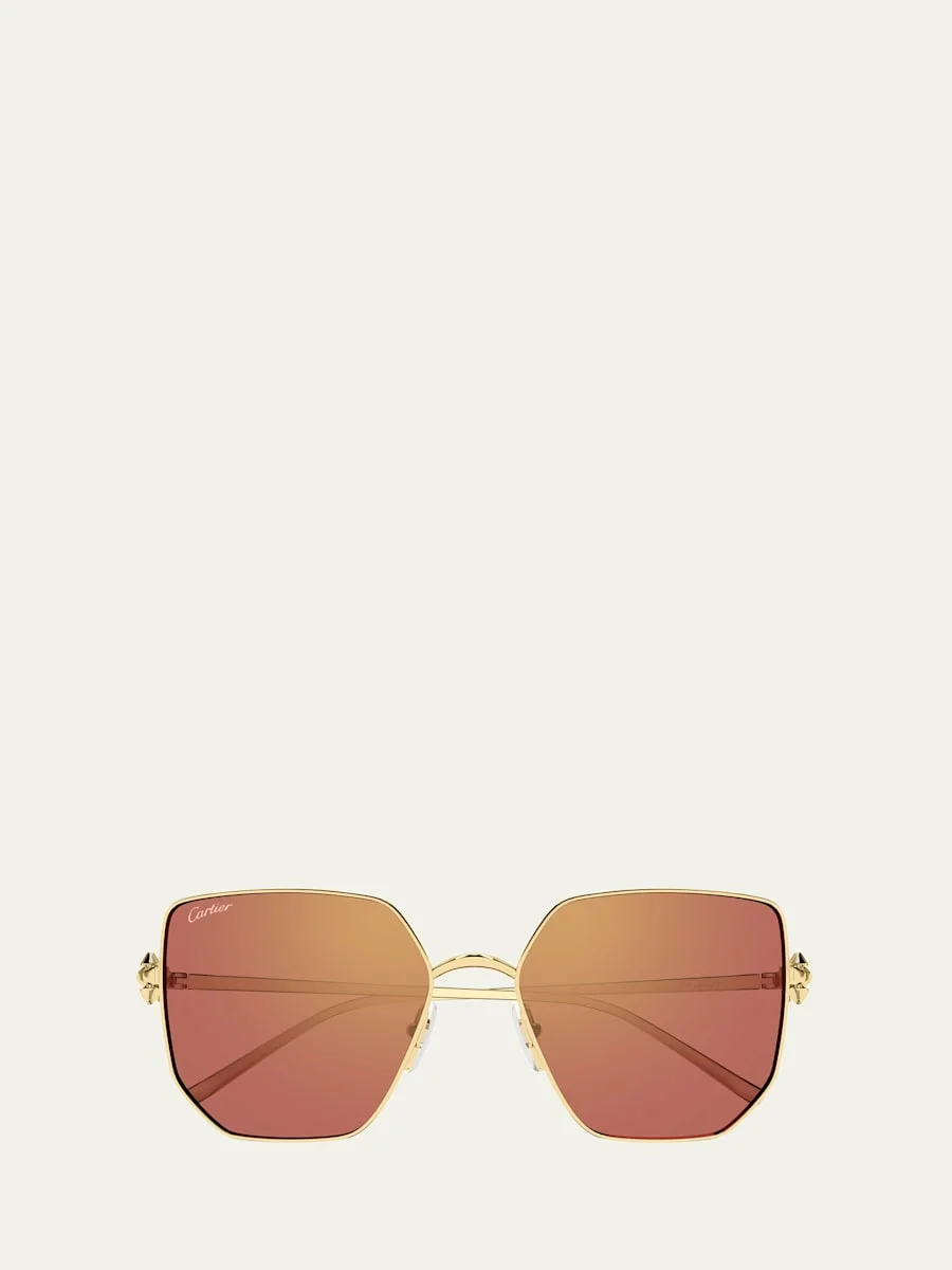Clash de Cartier 56mm Rectangular Sunglasses - 1