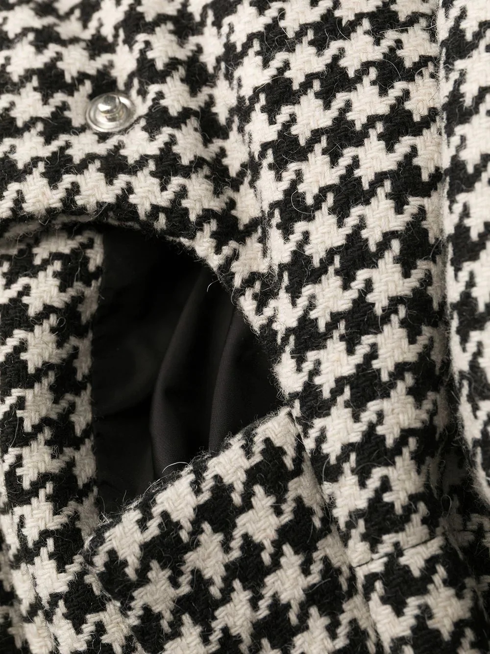 Houndstooth padded coat - 6