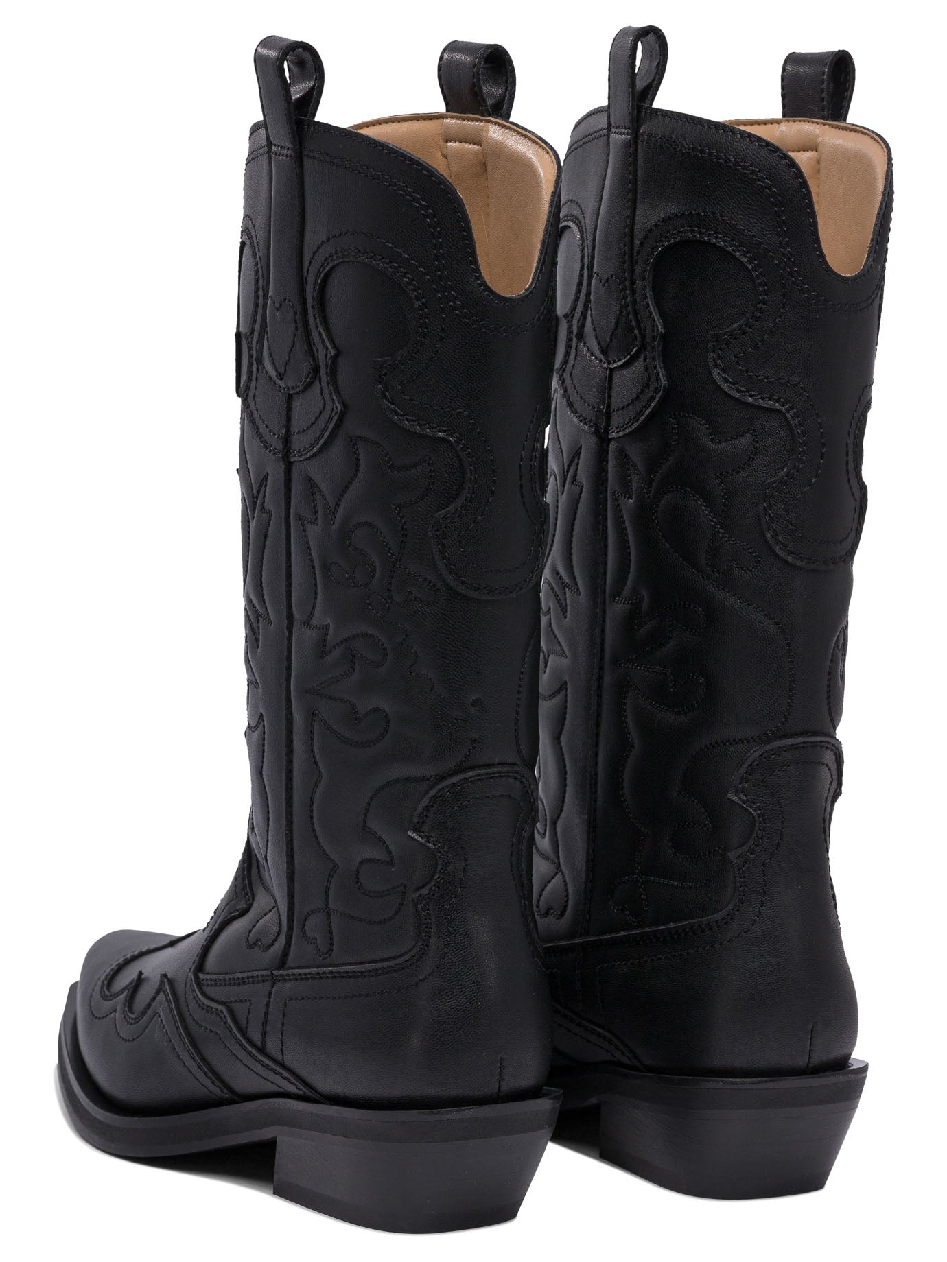 Ganni Embroidered Western Boots - 4