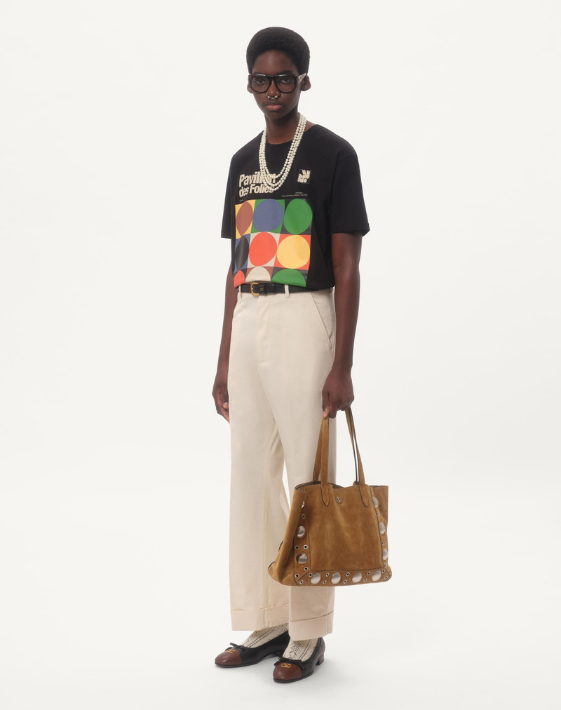 Valentino COTTON T-SHIRT WITH PAVILLON DES FOLIES PRINT outlook