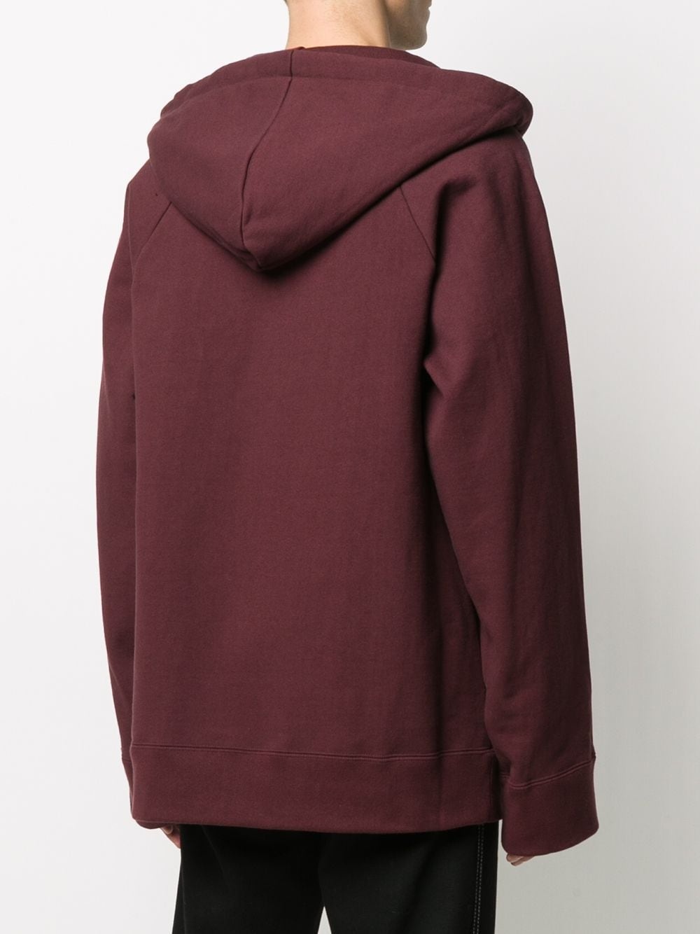 oversized wrap-style hoodie - 4