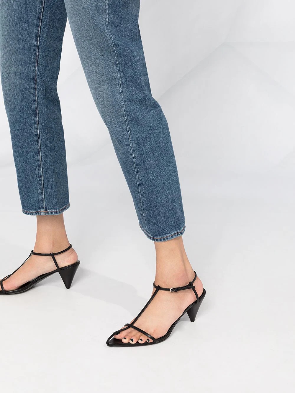 Original twisted seam cropped jeans - 5