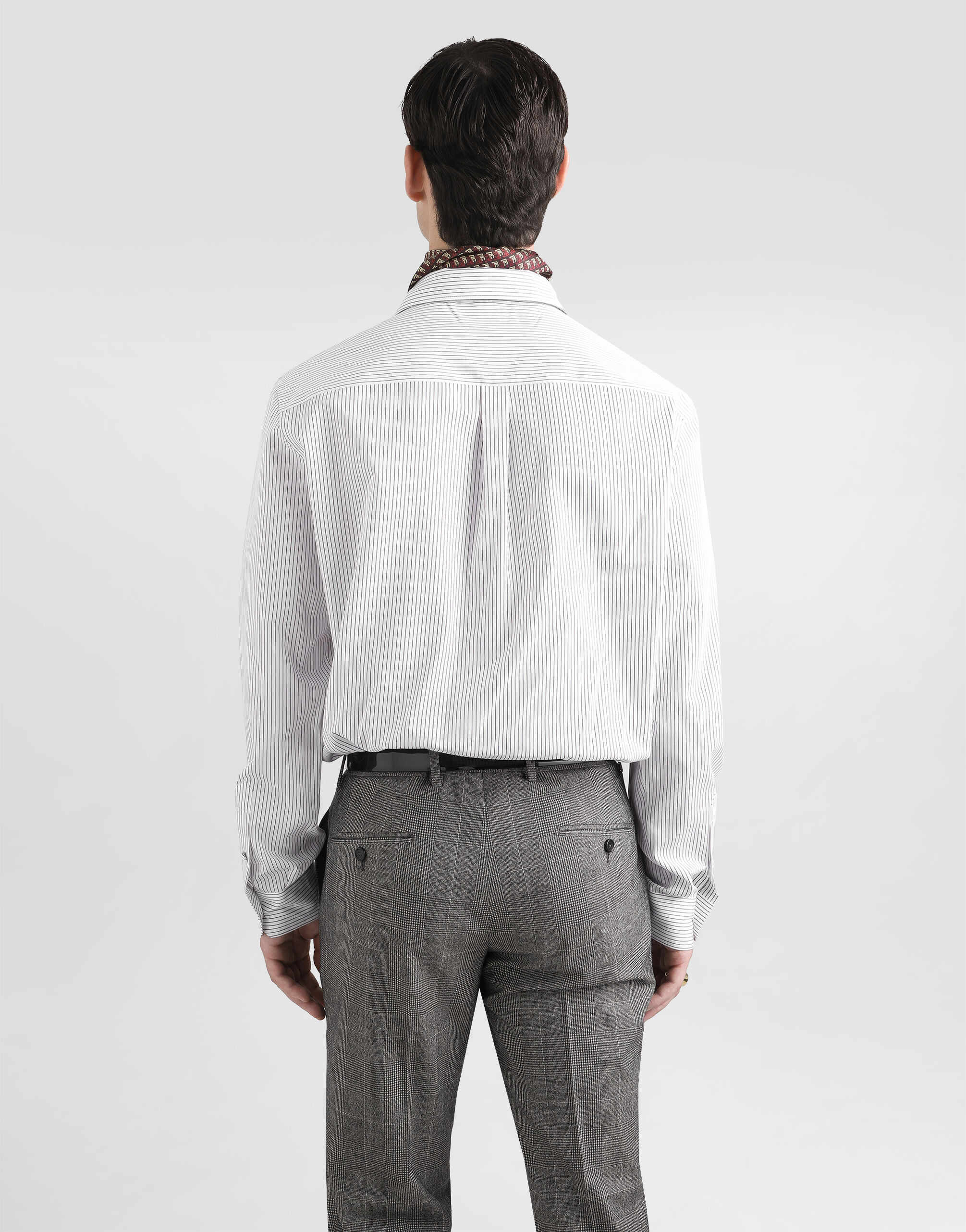 Striped poplin martini shirt - 4