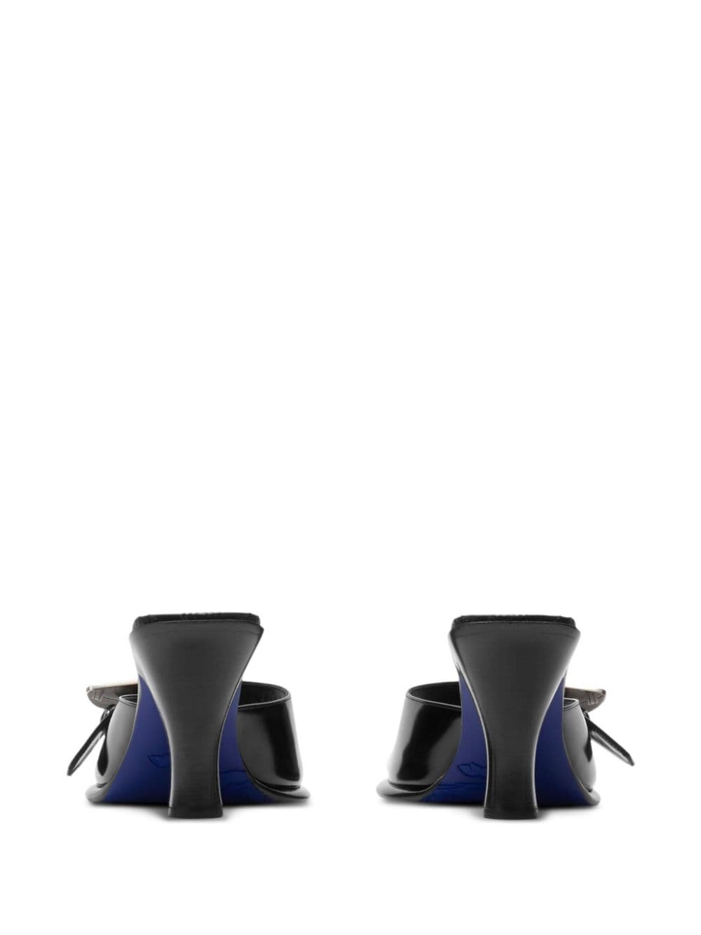 Bay leather mules - 3