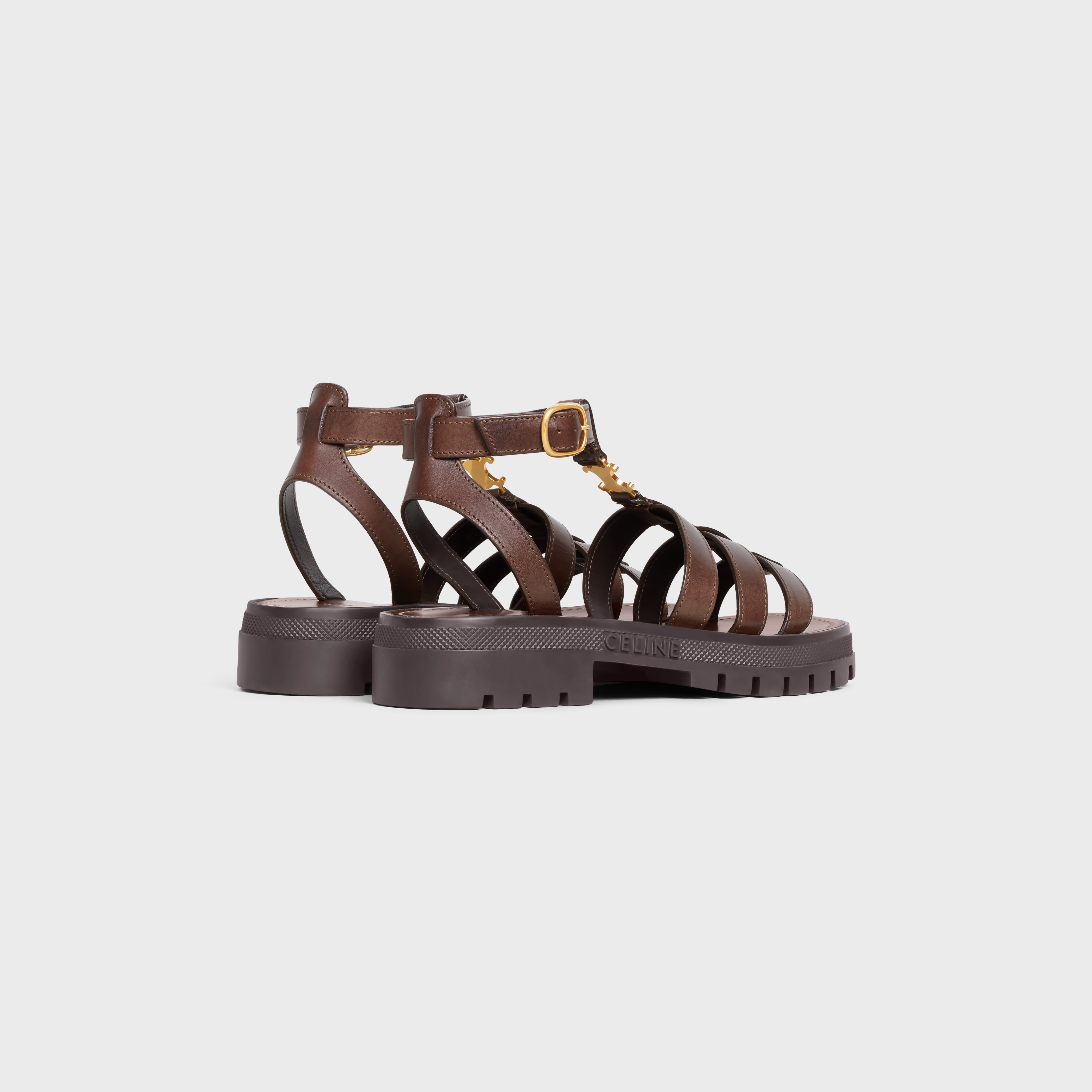 CELINE CLEA TRIOMPHE GLADIATOR SANDAL in CALFSKIN - VEGETAL TANNING - 3