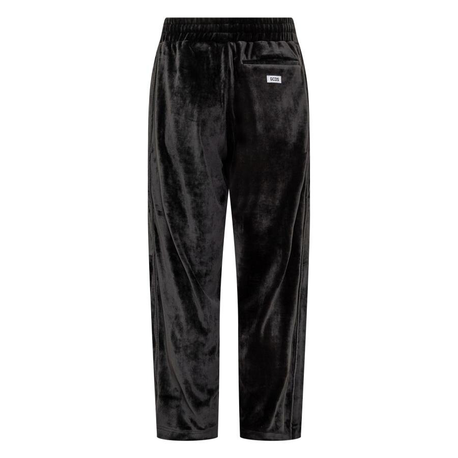 GCDS Logo Embroidered Velvet Pants - 6