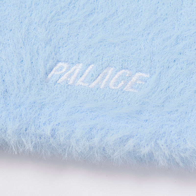 FAUX MOHAIR P NEIN CUFF BEANIE SKYLINE BLUE 4