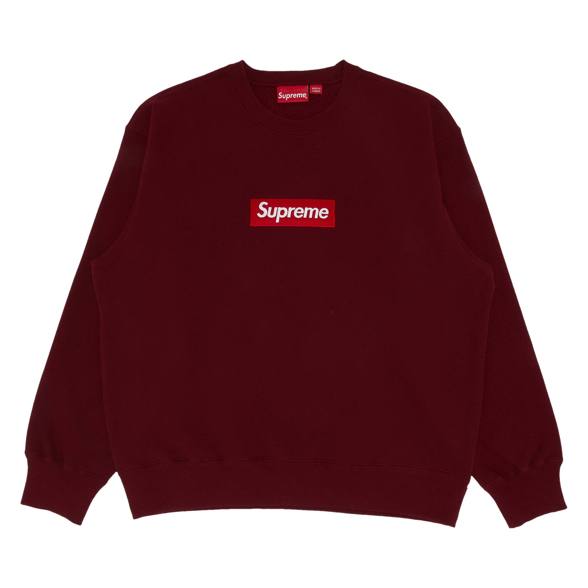 Supreme Box Logo Crewneck 'Cardinal' - 1