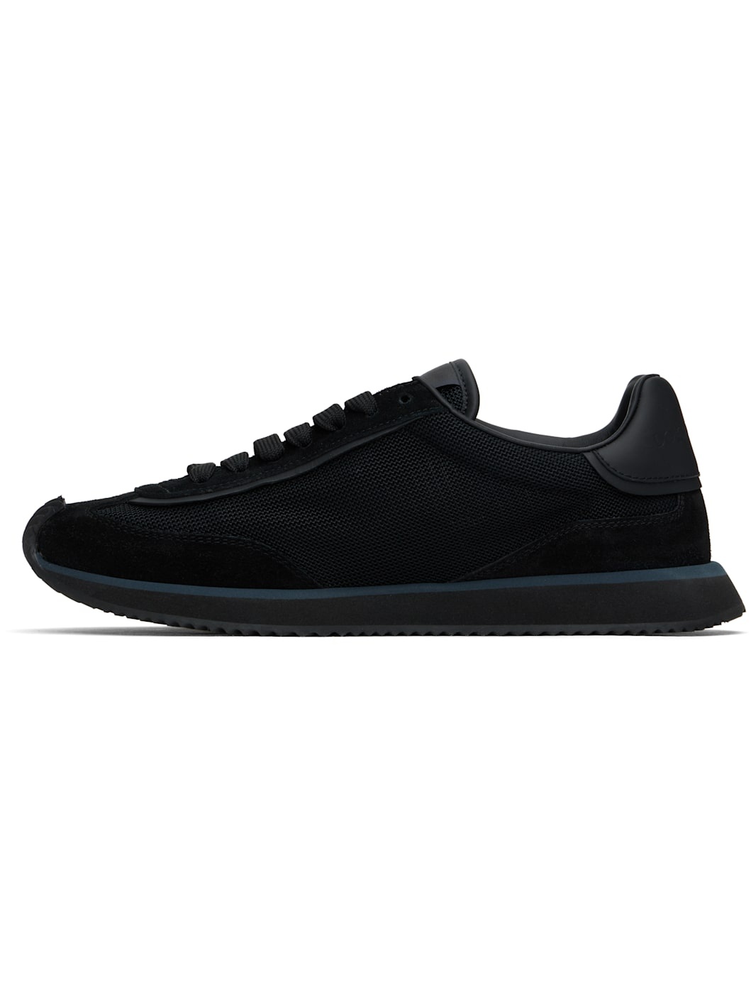 Black Mixed-Material 'DG' Cushion Sneakers - 3