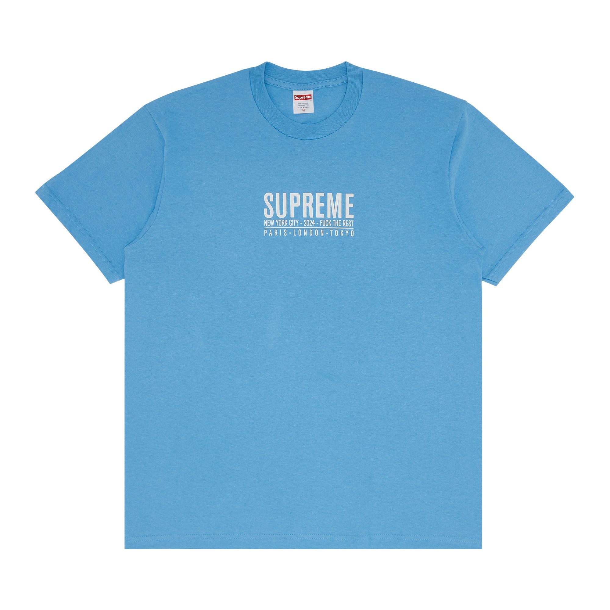 Supreme Paris Tee 'Bright Blue' - 1