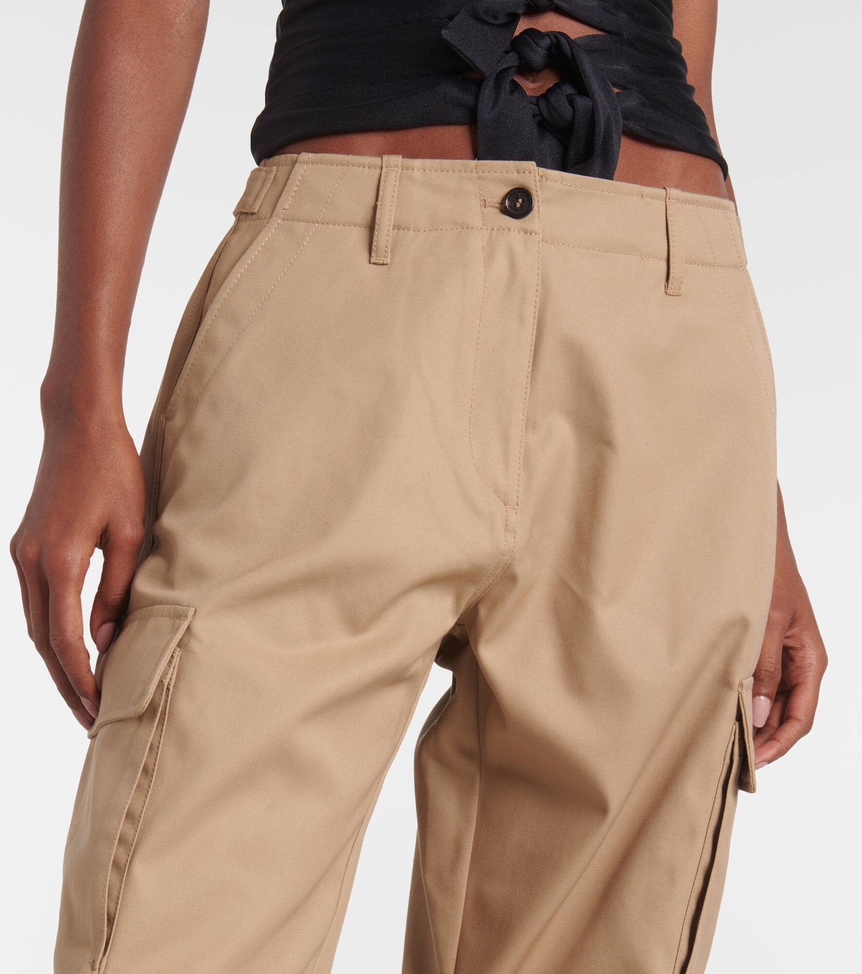 Cotton cargo pants - 4