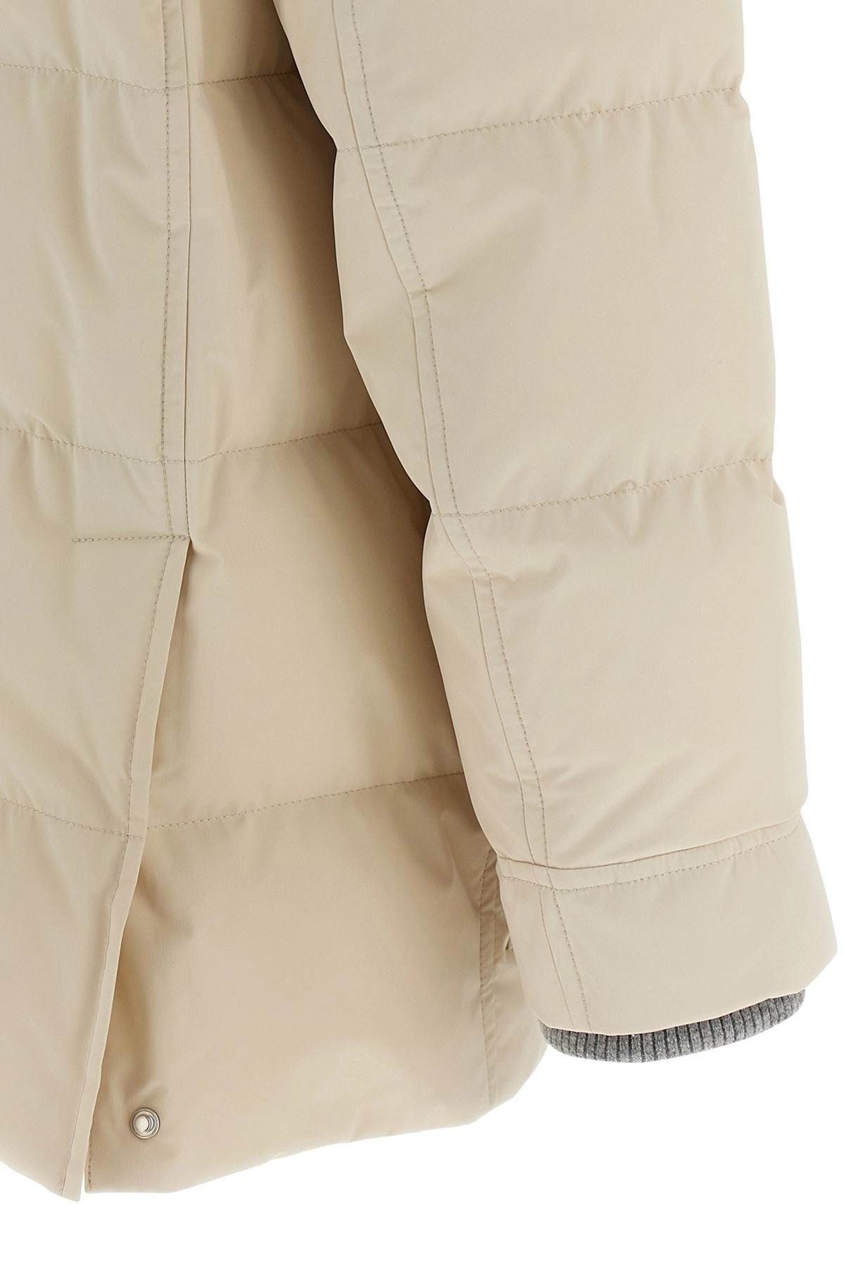 Knit insert down jacket - 6