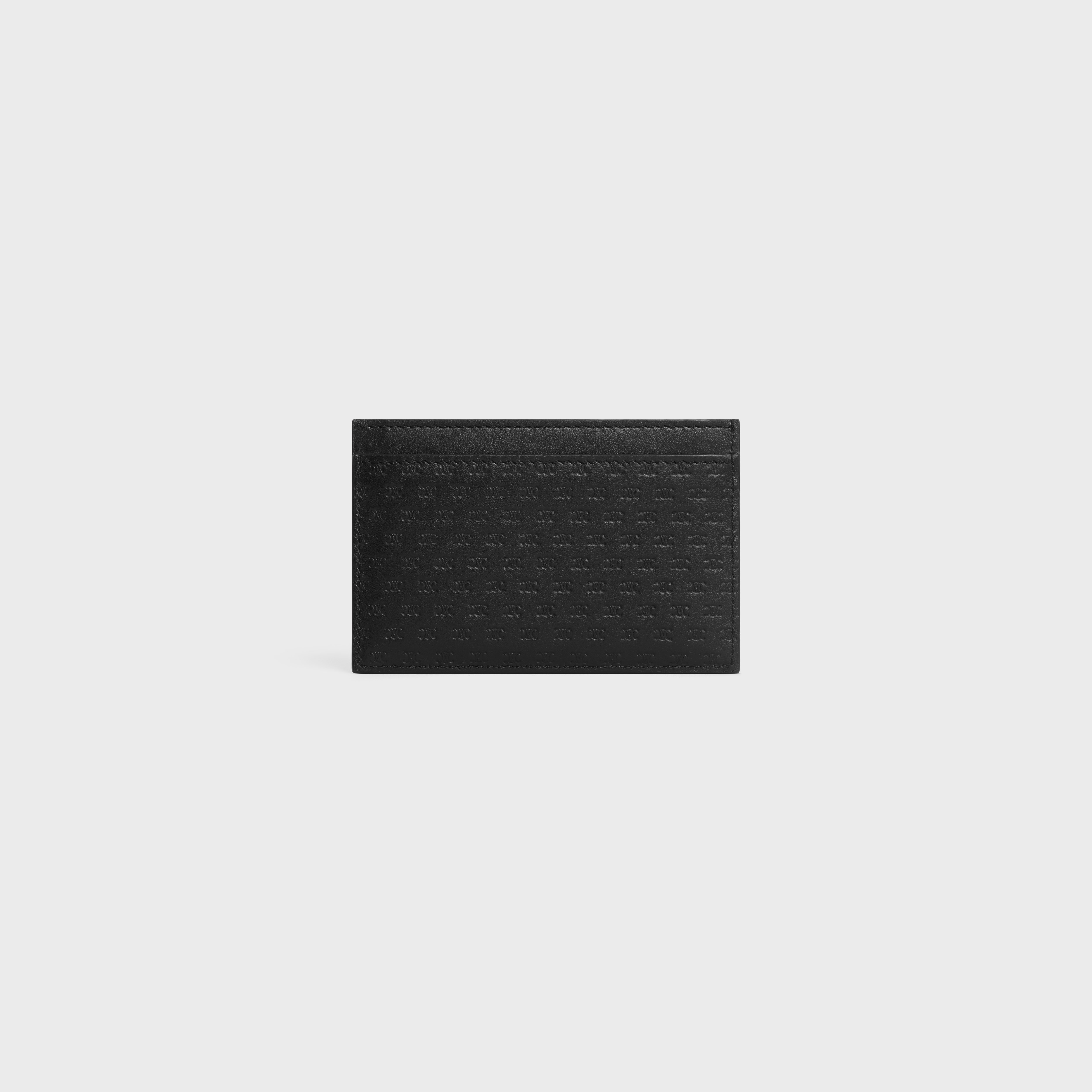Card holder in Calfskin with mini triomphe embossed - 3
