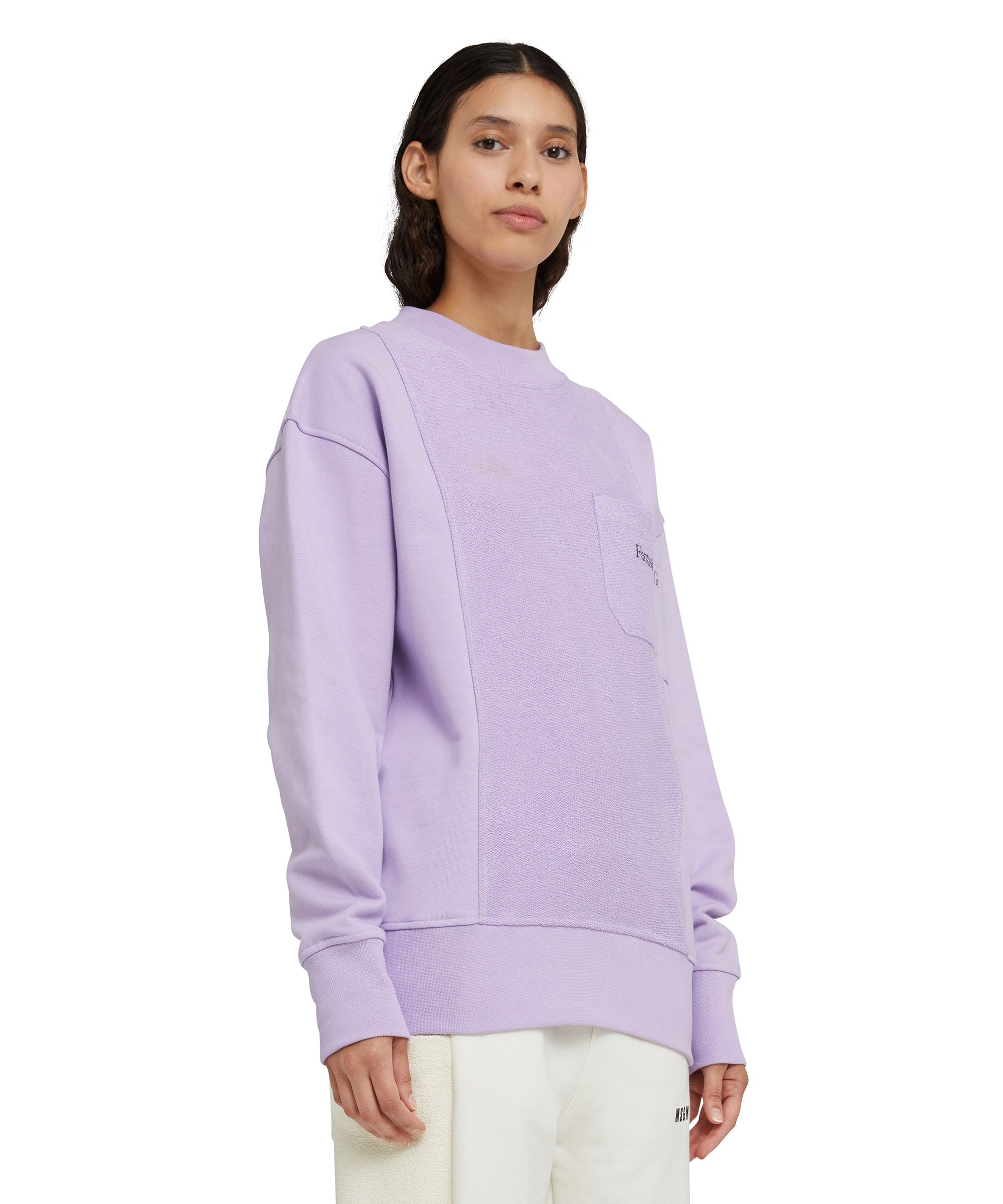 Organic cotton crewneck sweatshirt from the MSGM Fantastic Green Capsule - 9