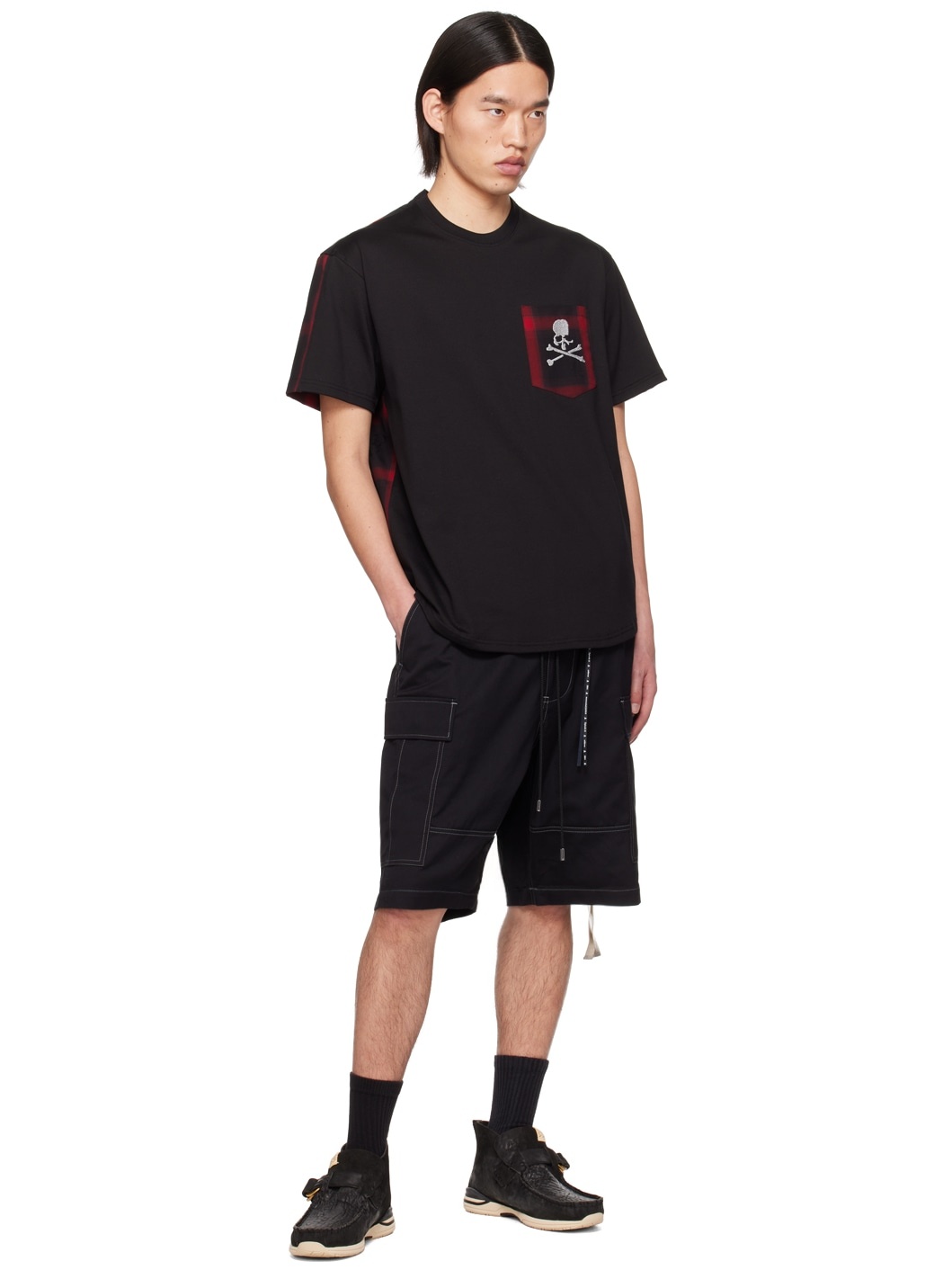Black & Red Check T-Shirt - 4