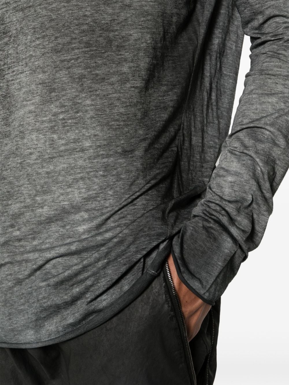 round-neck mÃ©lange jumper - 5