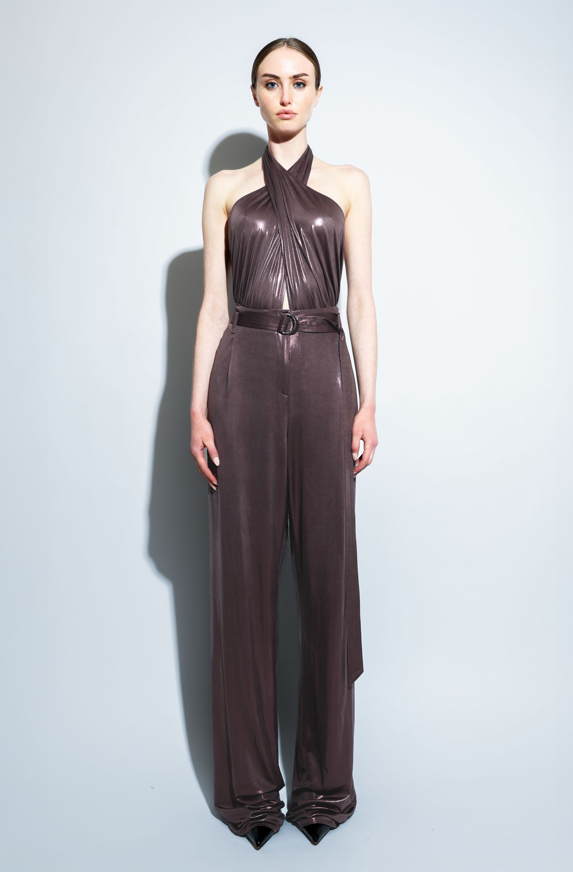 Coated Jersey Belted Pant - 2