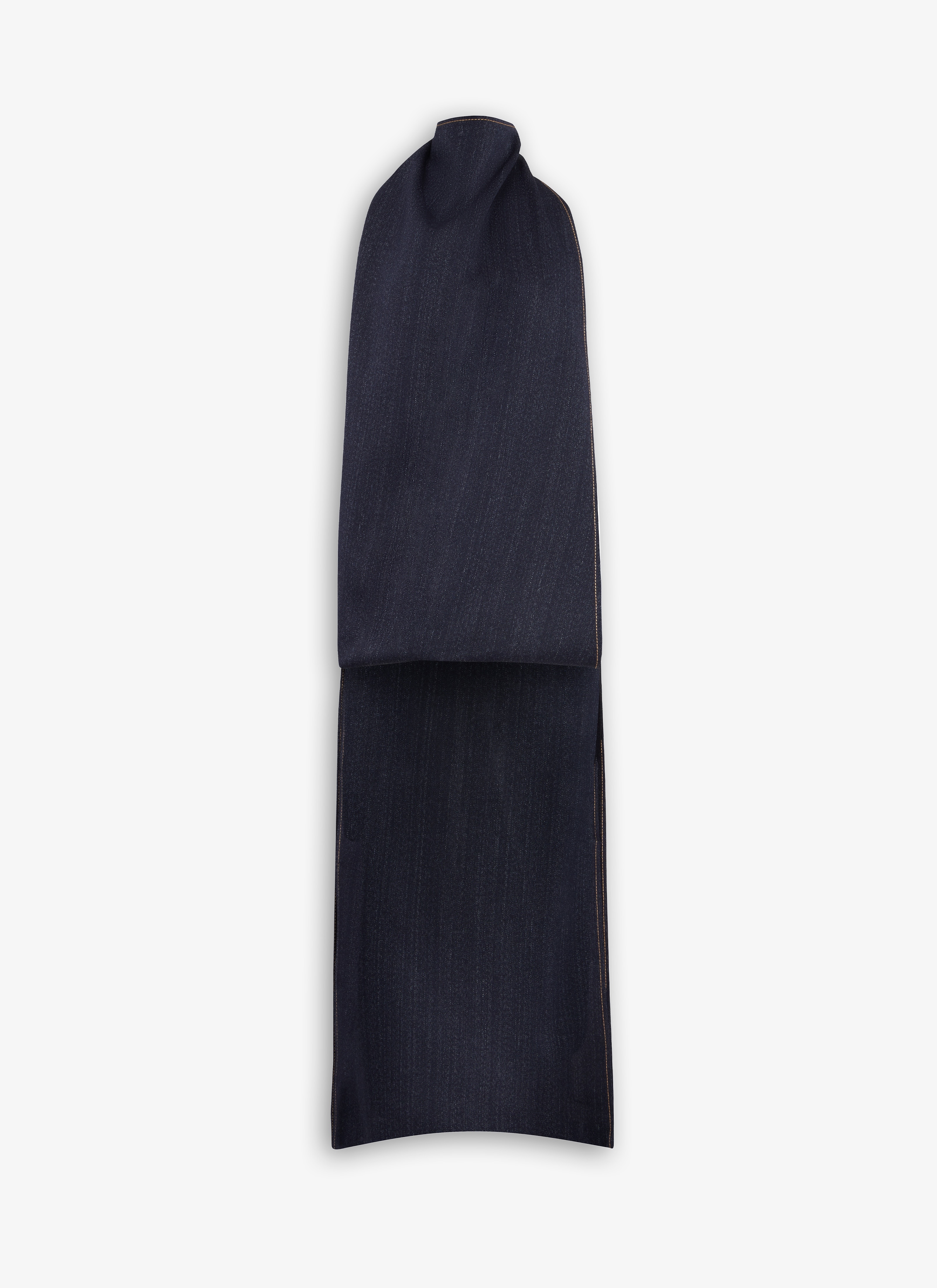 ASYMMETRICAL CAPE TOP IN DENIM - 1