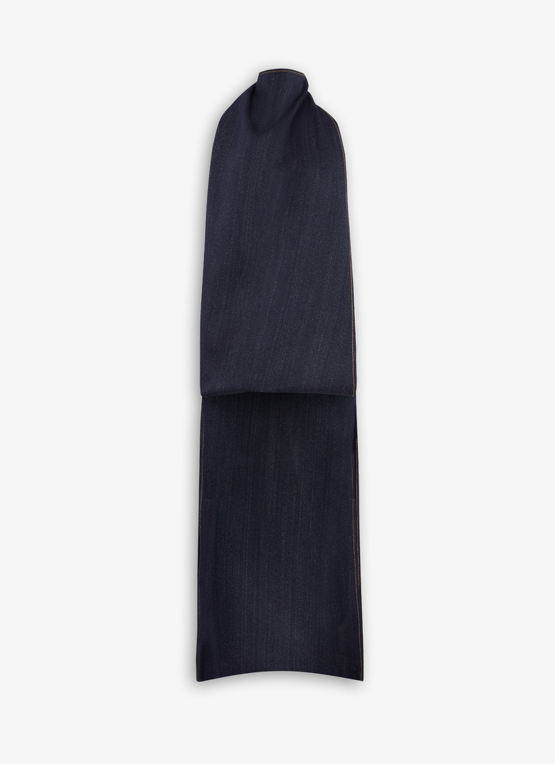 ASYMMETRICAL CAPE TOP IN DENIM 1