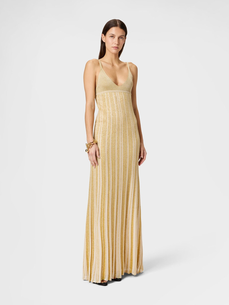 Missoni Sleeveless Mixed Viscose Lamé Gown with Sequins outlook