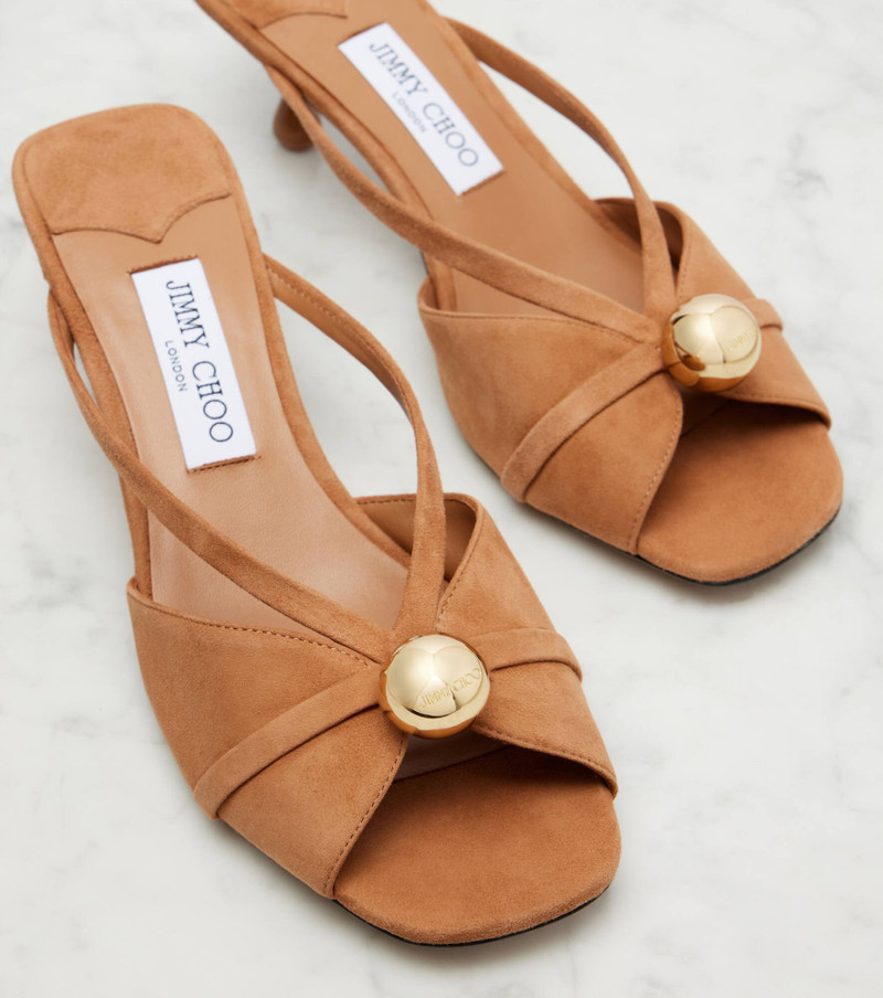 Siva 50 embellished suede mules 5