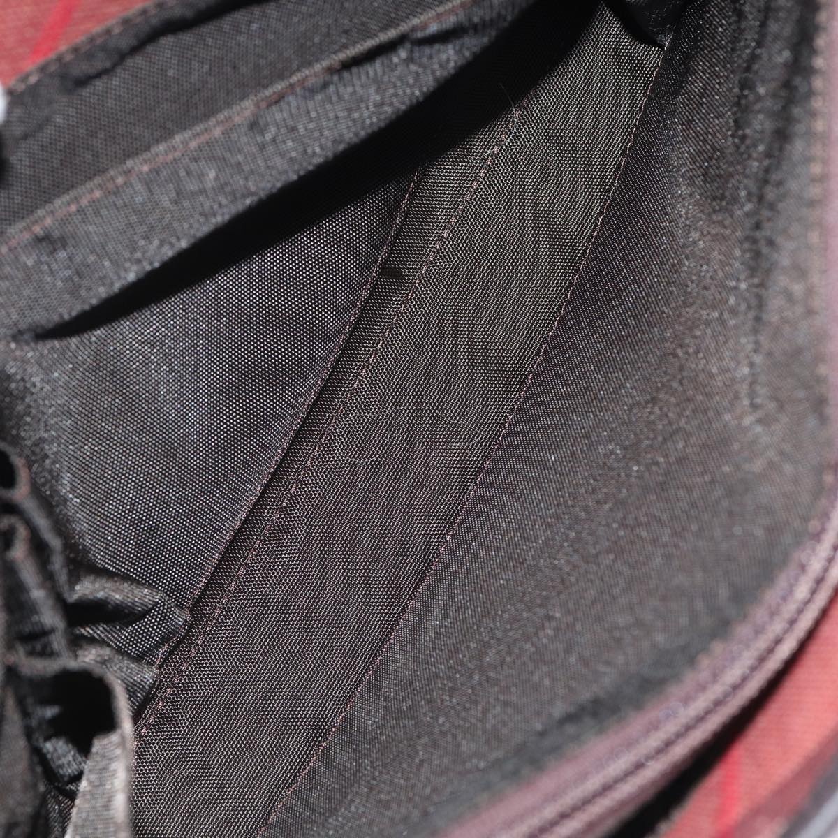 Burberry Nova Check Hand Bag Canvas Red - 14