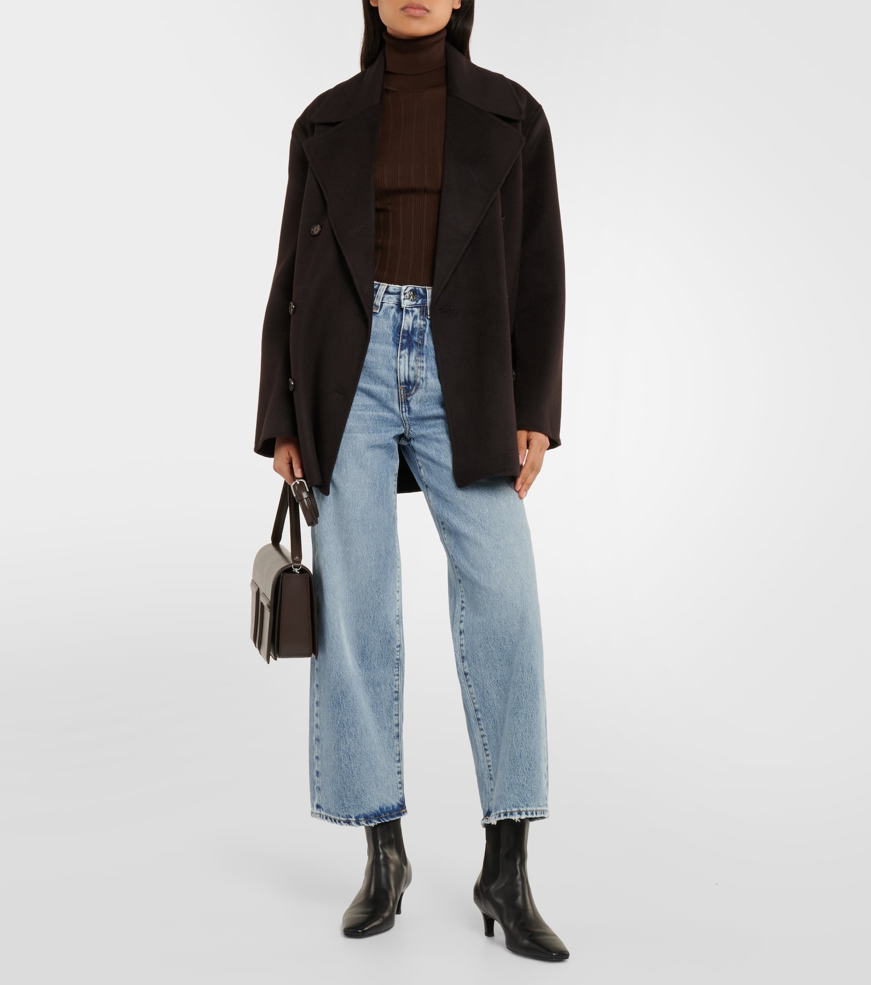 High-rise wide-leg jeans - 2