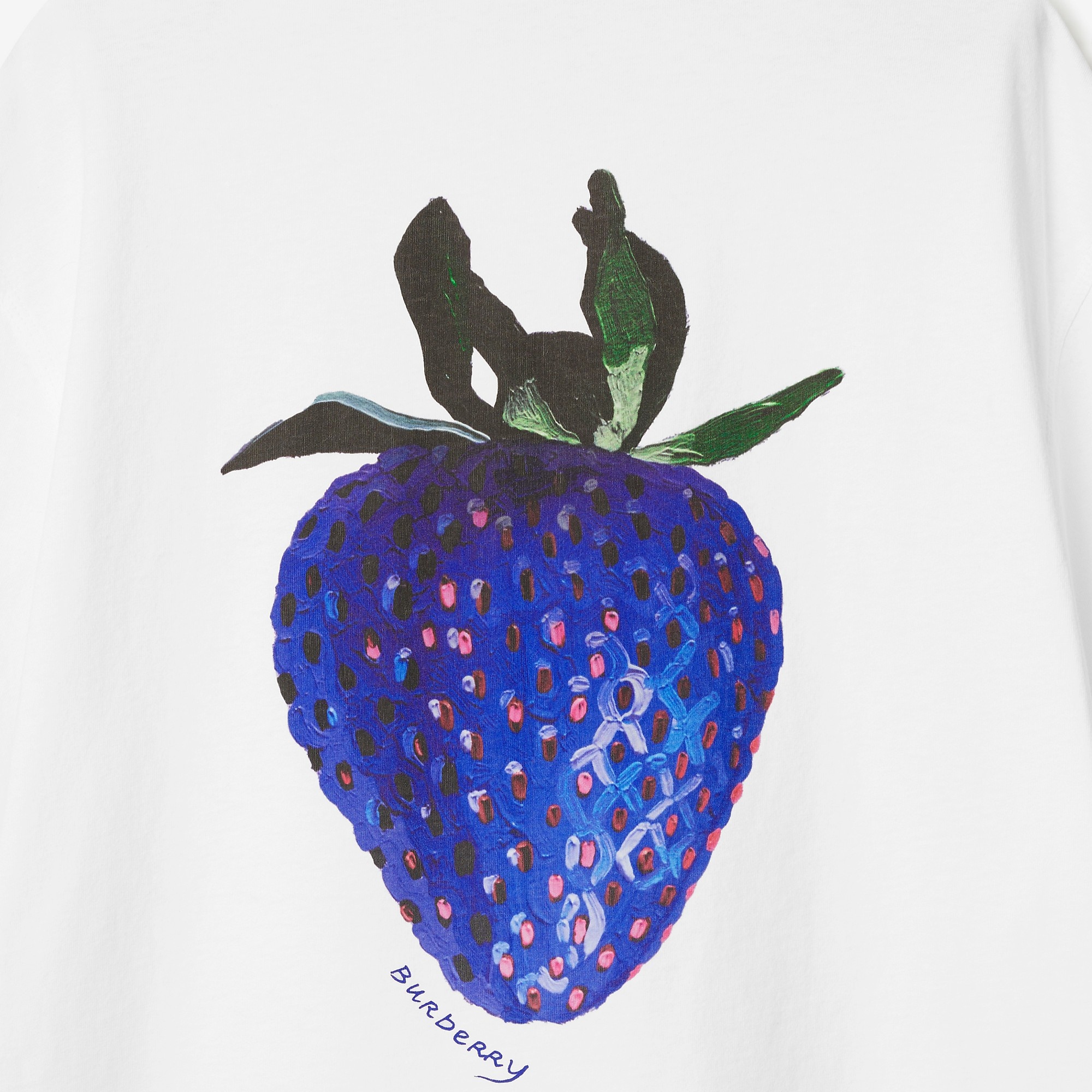 Burberry Strawberry Cotton T-shirt | REVERSIBLE