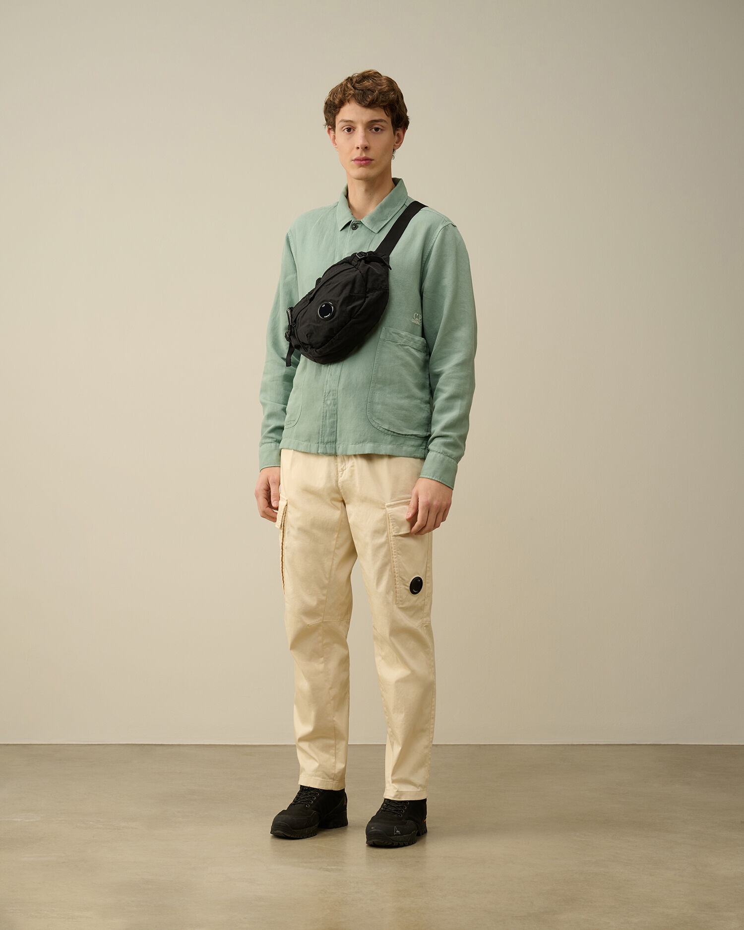 Broken Linen/Cotton Pocket Shirt - 6
