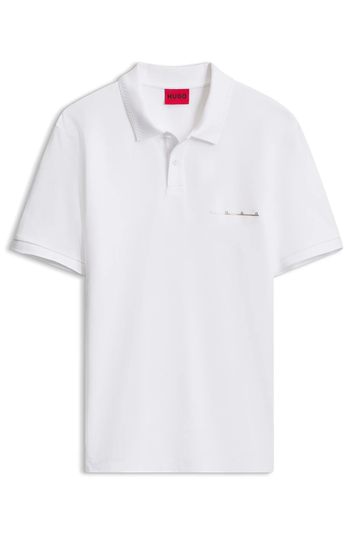 COTTON PIQUÉ POLO SHIRT WITH LOGO DETAIL - 1