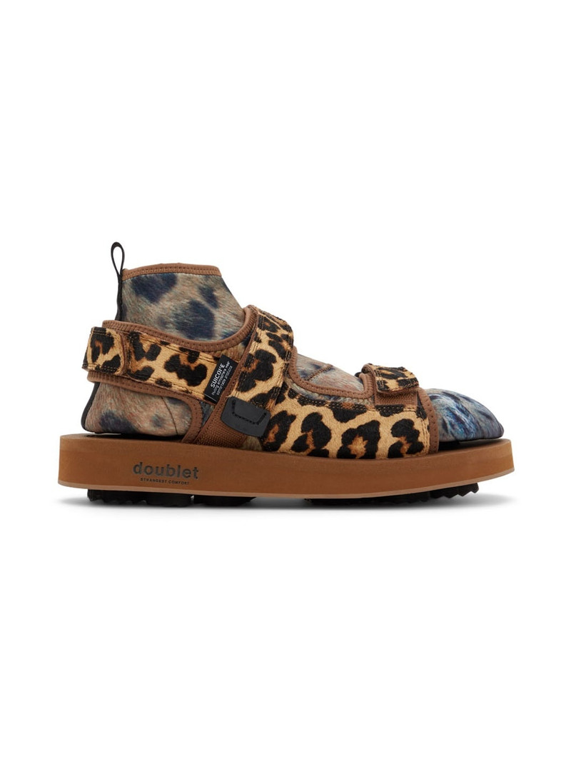 Brown Suicoke Edition Animal Foot Layered Sandals - 1