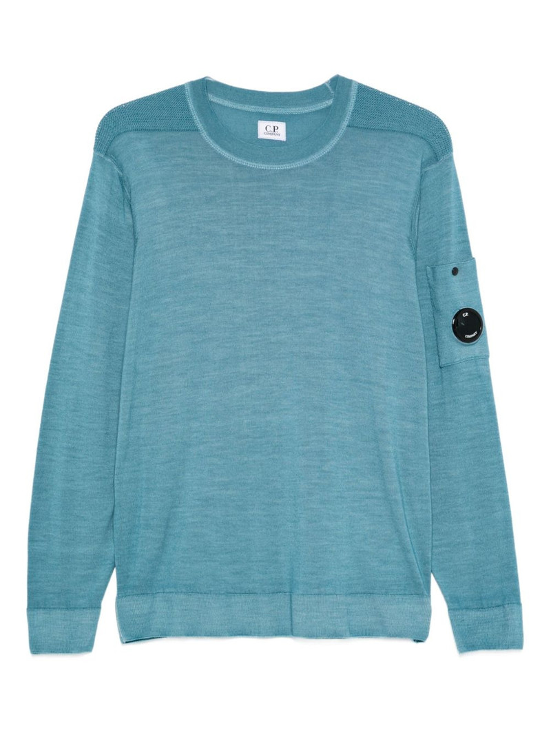 crew-neck lens-pocket sweater 1