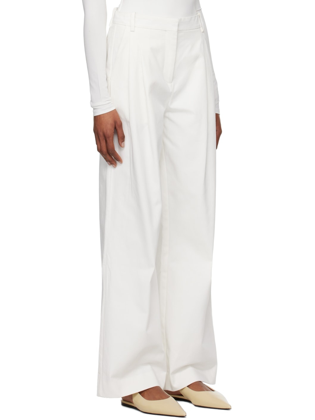 White Liza Trousers - 2