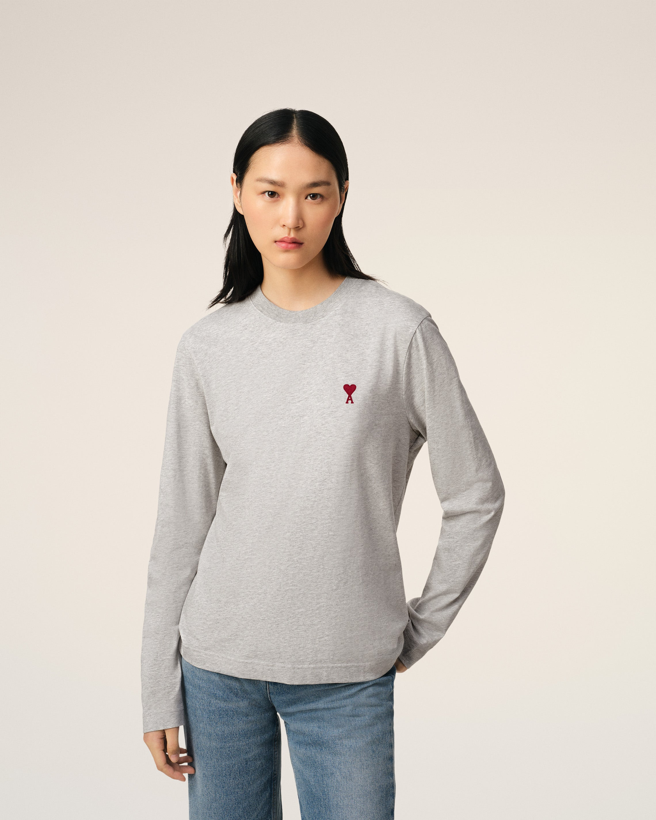RED AMI DE COEUR LONG SLEEVES T-SHIRT - 8