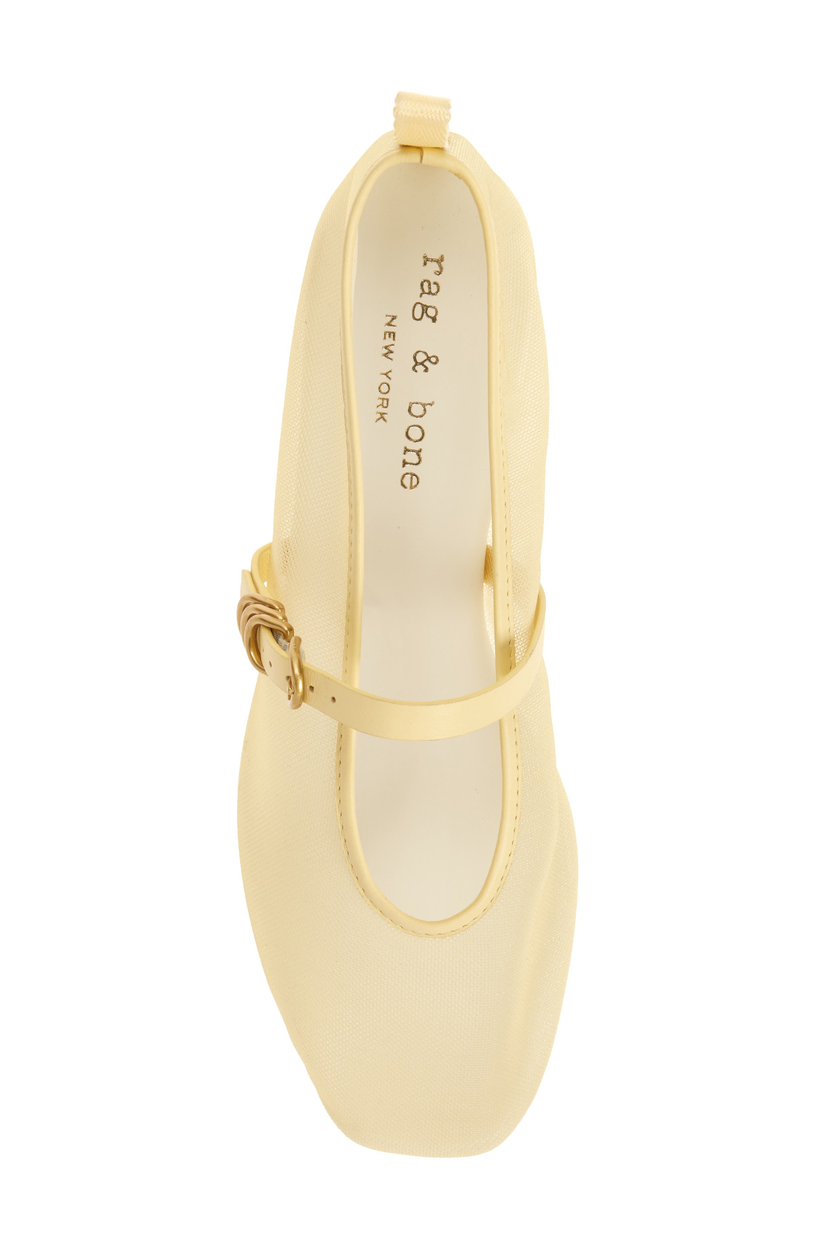rag & bone Spire Mesh Mary Jane Flat in Honey at Nordstrom - 5