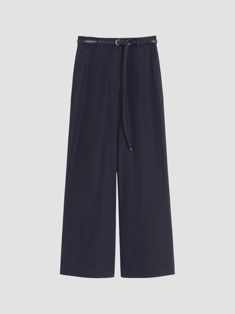 Women's Cotton Poplin Trousers - Black 1