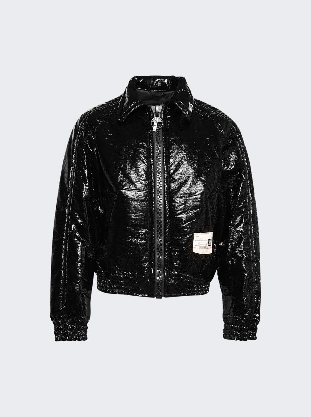 Enamel Puffer Jacket Black - 1