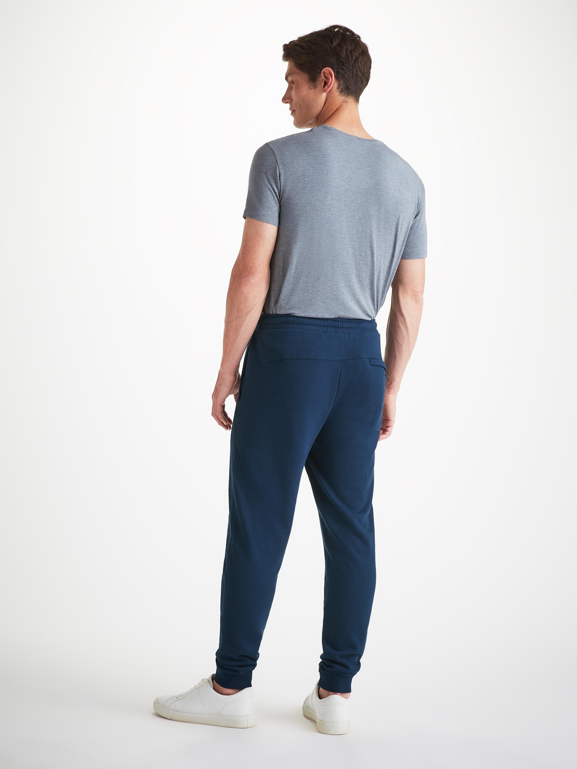 Men's Sweatpants Quinn Cotton Modal Navy - 4