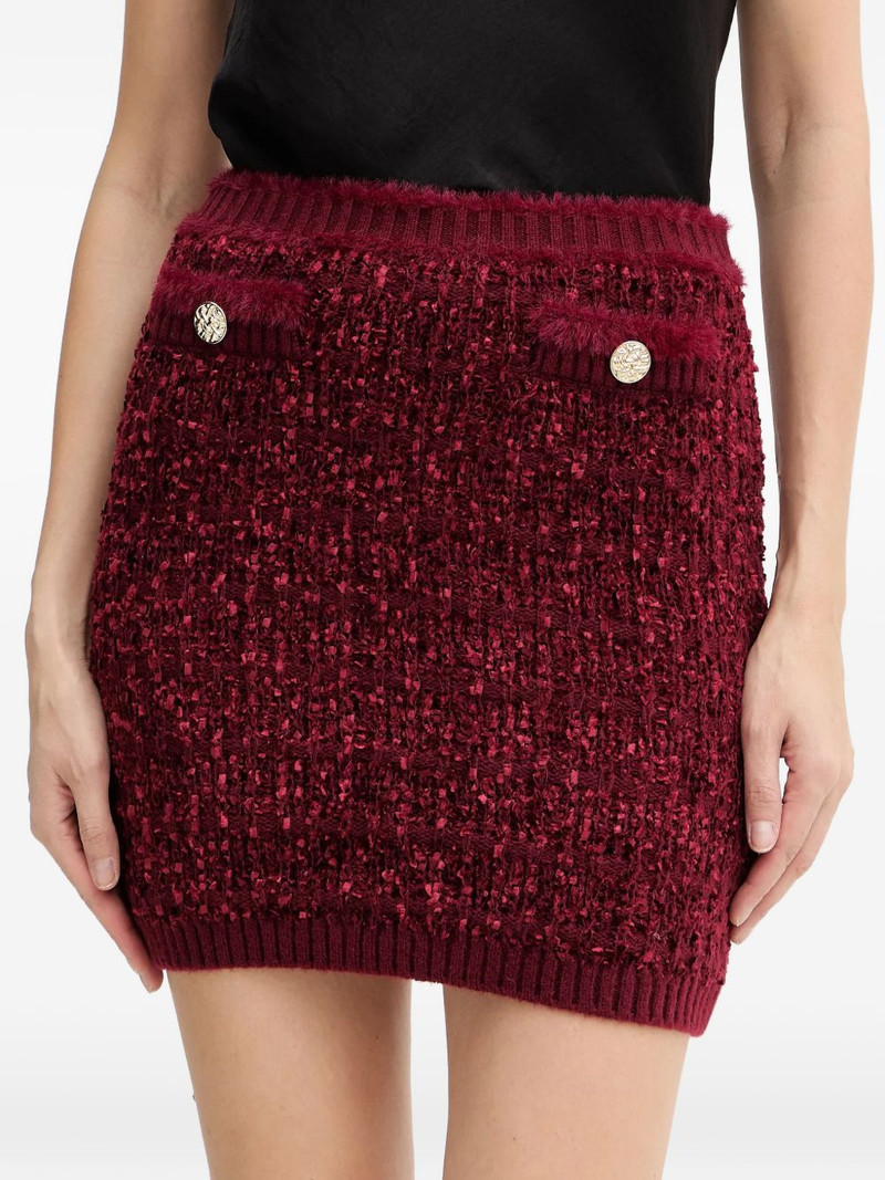 GUESS USA textured button mini skirt outlook