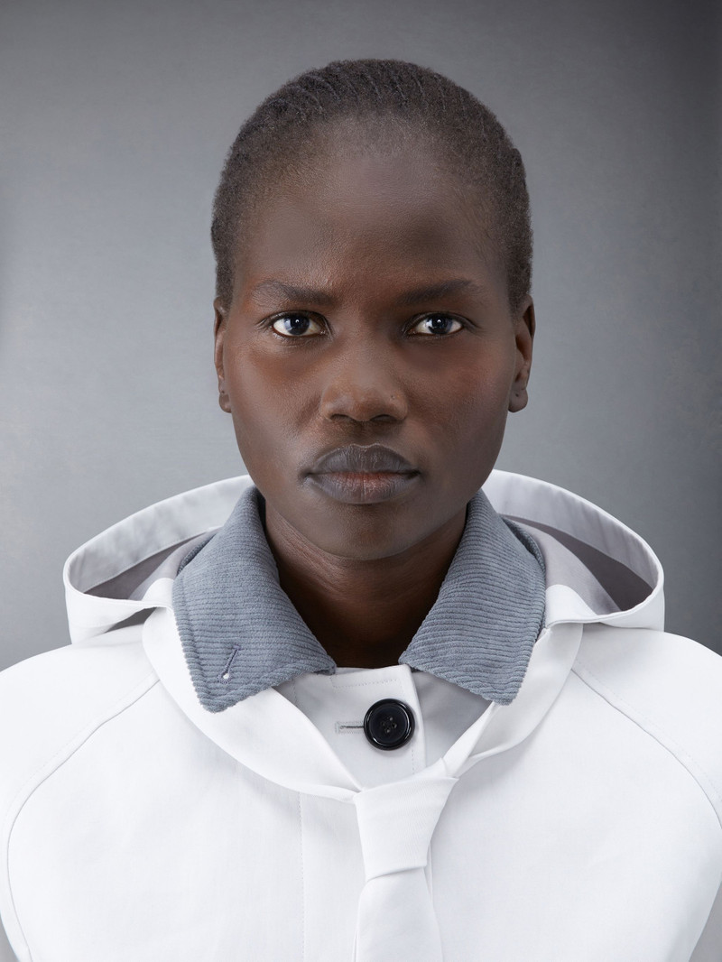 Mackintosh Removable Tie Hood Cropped Car Coat 5