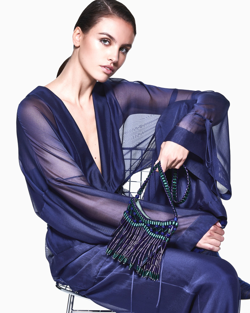 VISCOSE AND SILK GAUZE JUMPSUIT 5