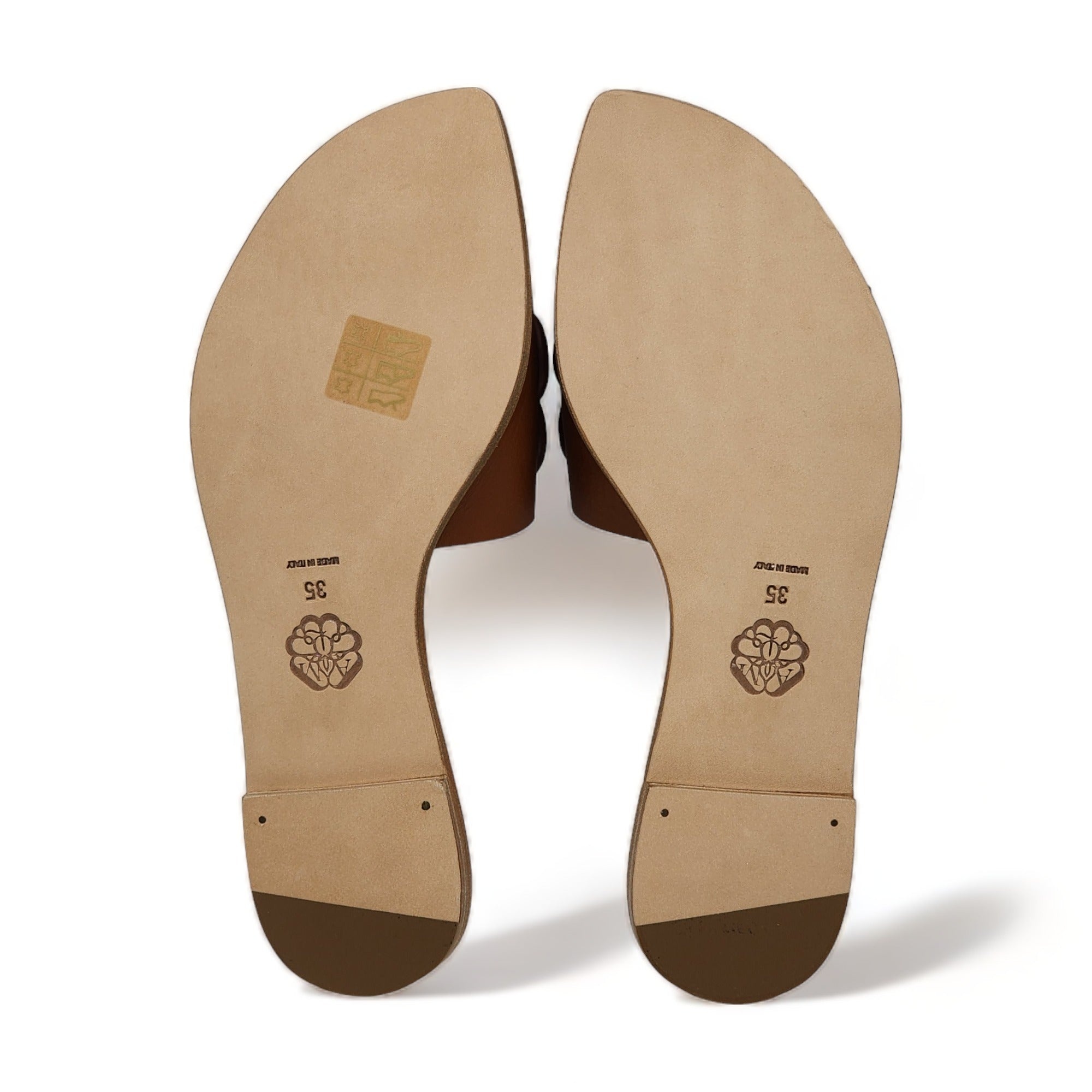 Alexander McQueen Logo Sandals - Leather - Brown - 36 - 2