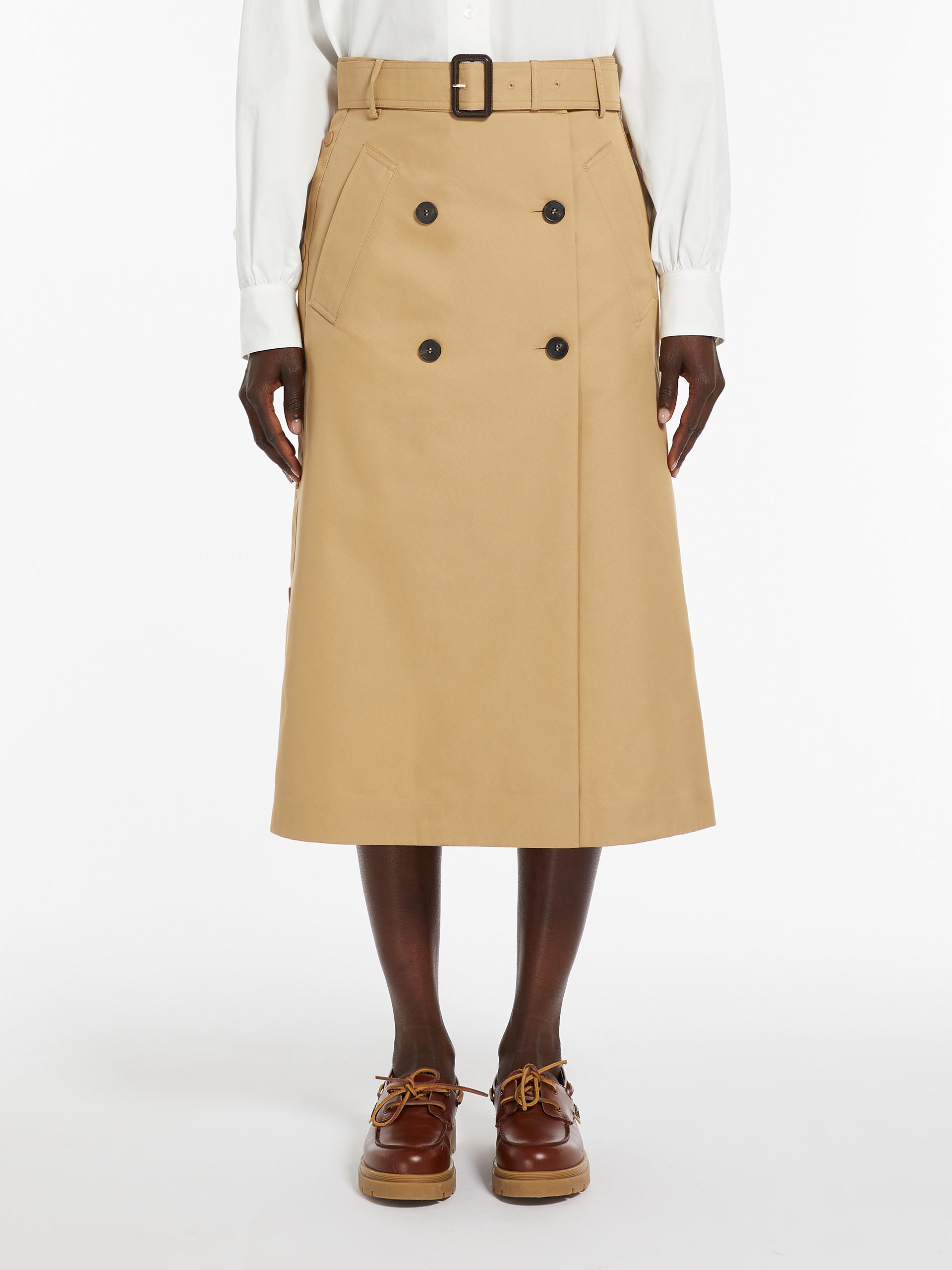 NEBBIA Gabardine wrap skirt - 3