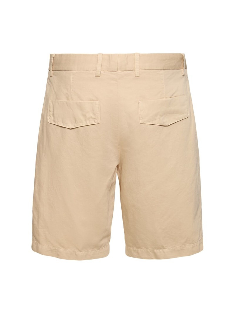 Summer cotton & linen chino shorts 5