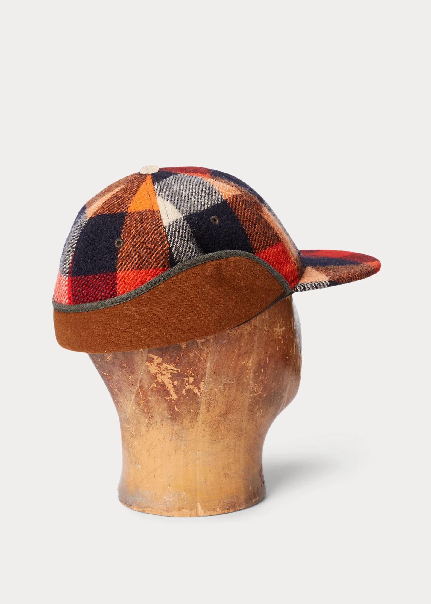 Plaid Wool Earflap Cap - 2